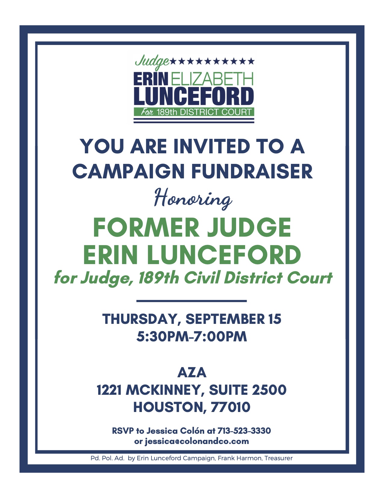 Photo of Campaign Fundraiser on September 15
